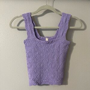 ☀️NWOT Together Lavender Textured Square-Neck Tank